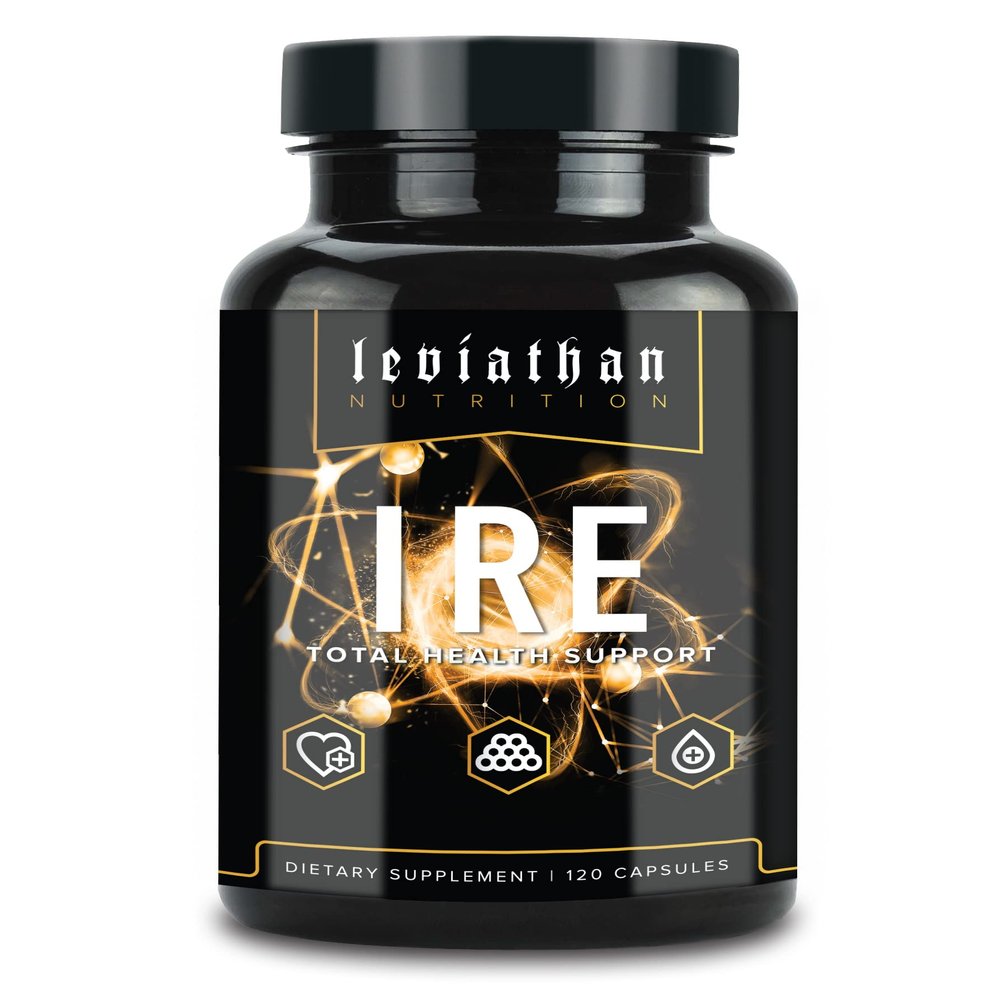 Leviathan IRE Complete Health Support - Overall Health & AntiOxidant Support with Longvida Optimized Turmeric Curcumin, Grape Seed, Berberine, Arjuna, and Resveratrol