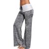 Andongnywell Womens High Waist Drawstring Wide Leg Trousers Casual Comfy Palazzo Pants Wide Legs Lounge Pants Trousers (Gray,X-Large) view 3