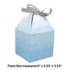 Creative Converting Blue and Silver Celebration Favor Boxes, 6" x 3.25", Multi-color view 2