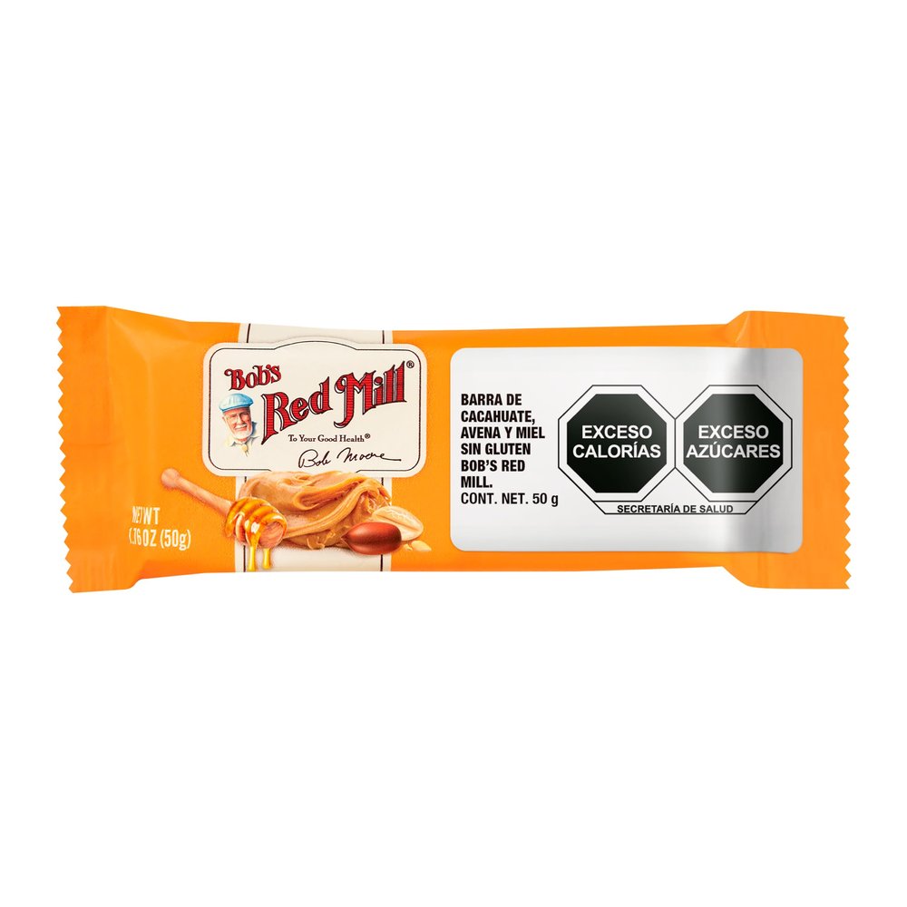 Bob's Red Mill Peanut Butter Honey & Oats Snack Bar  1.76 Ounce (Pack of 1) - Gluten Free, Non-GMO, Whole Grain