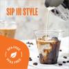 12 oz Clear Plastic Cups with Straw-Slot Lids [100 Sets] PET Crystal Clear Disposable 12oz Plastic Cups with Lids - Crystal Clear, Durable Cup. BPA Free + Crack Resistant, for Coffee, Juice, Shakes view 3