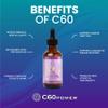 C60 Power C60 in Organic MCT Coconut Oil - Natural Wellness & Antioxidant Support for Men & Women, 99.99% Pure Carbon Fullerenes, Promotes Energy, Mental Clarity, & Stamina - 2 fl oz Bottle view 3