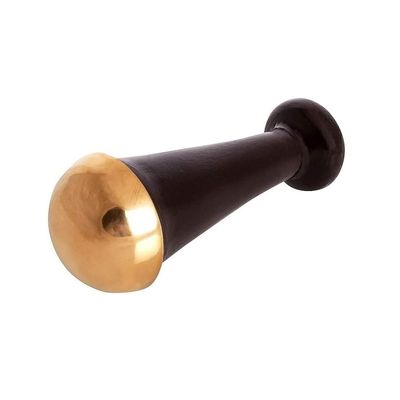SoulGenie HealthAndYoga BronzLift Kansa Face Massager - Kansa Wand Ayurveda Benefits of Bronze - Restoring Luster Through Detoxification (Single Dome - Dark)