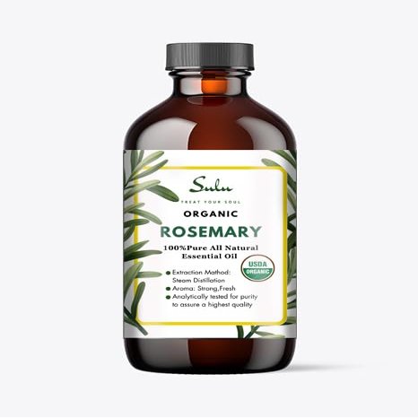100% Pure Certified Organic Rosemary Essential Oil (473 ml / 16 fl.oz