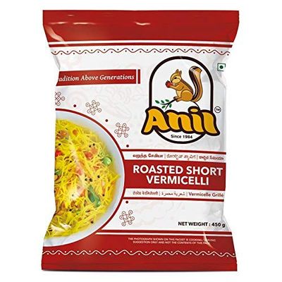 Anil Roasted Short Vermicelli 180g/6.349 oz (Pack of 2)