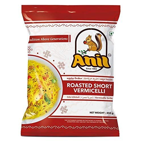 Anil Roasted Short Vermicelli 180g/6.349 oz (Pack of 2)