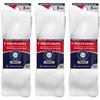6 Pairs of Extra Wide Diabetic Socks, Mid/Over the Calf Medical Swollen Feet Socks (White) view 4