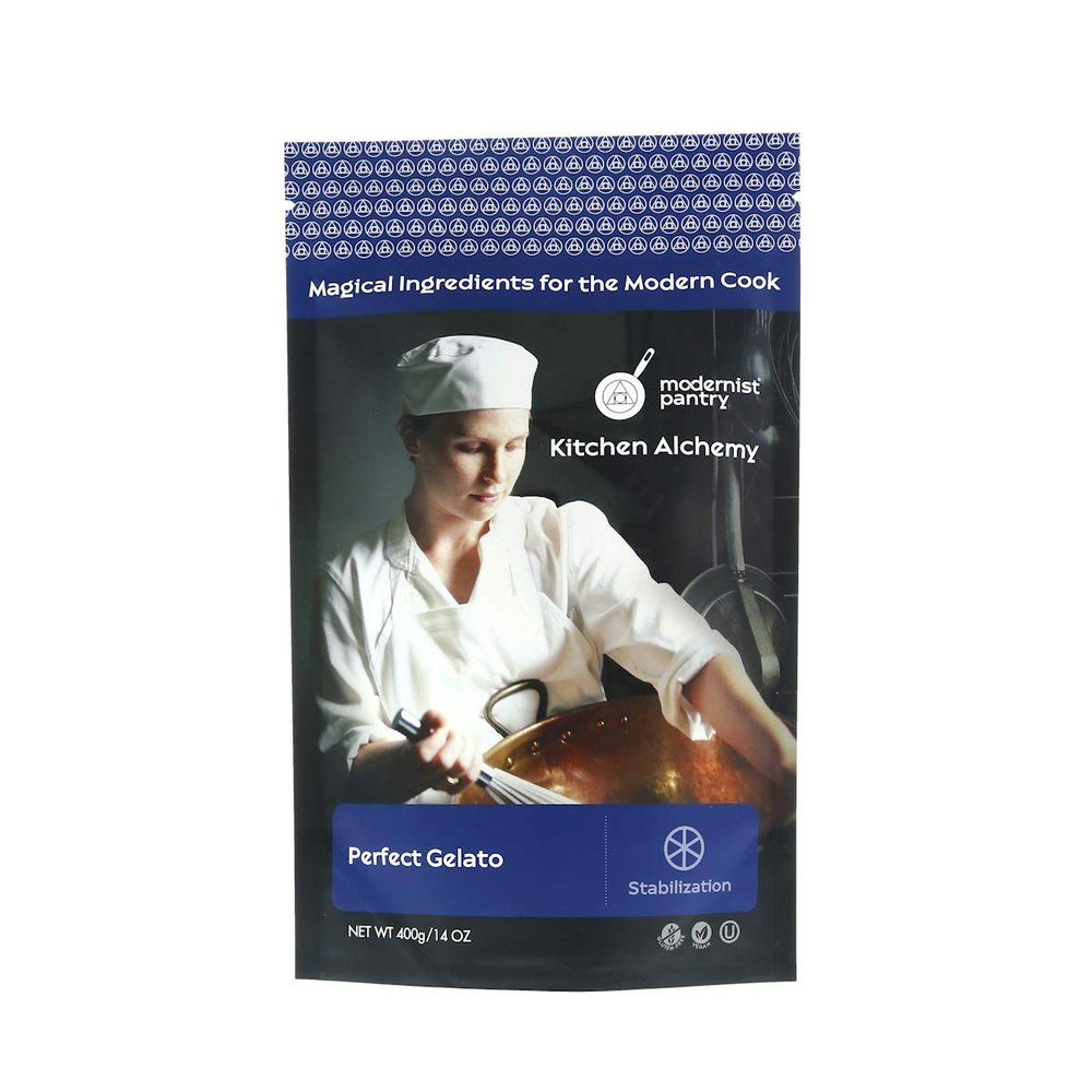 Perfect Gelato [Gelato Stabilizer]  Vegan  OU Kosher Certified - 400g/14oz (stabilizes and prevents crystal formation in gelato recipes)