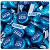 90 Pcs Blue Graduation Candy Class of 2025 Kisses Chocolate (1 lb, Approx. 90 Pcs) view 1