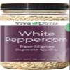 Viva Doria White Peppercorn, Whole White Pepper, 18 Oz For Grinder Refill view 1