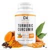 Turmeric Curcumin with BioPerine Black Pepper 1400mg, Support GLP-1 Naturally, Max Absorption Turmeric Supplement for Joint Support with 95% Standardized Curcuminoids C3 Complex, Non GMO, 120 Capsules view 1