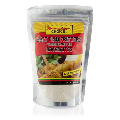 Jamaican Choice Salt Fish (Codfish) Fritter Mix - Bacalaitos | 9.5 Oz