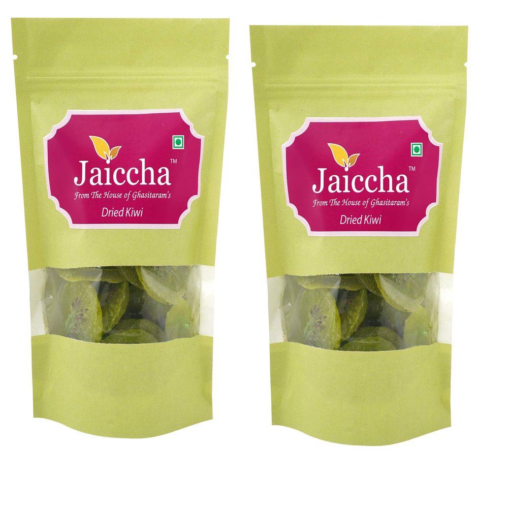 Jaiccha Ghasitaram Dried Kiwi 400 GMS in Green Paper Pouch