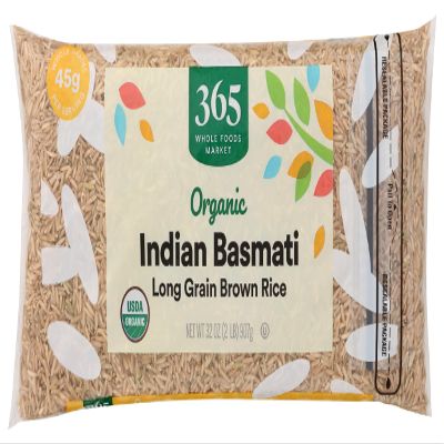 365 By Whole Foods Market, Organic Indian Brown Basmati Rice, 32 Ounce