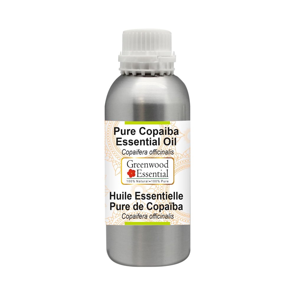 Greenwood Essential Pure Copaiba Essential Oil (Copaifera officinalis) Steam Distilled 300ml (10.1 oz)