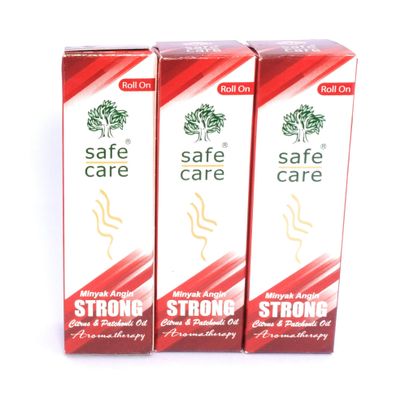 Safe Care Roll on Oil Aromatherapy - Strong, 10 Ml (Pack of 3)