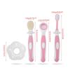 Baby Oral Care Kit with Toothbrush and Tongue Cleaner, 3-Piece Set for 0-36 Months view 2