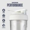 BlenderBottle Strada Tritan Shaker Bottle with Locking Lid, 28-Ounce, White view 2