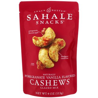 Glazed Mix, , Naturally Pomegranate Vanilla Flavored Cashews, 4 oz- pack of 3