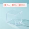 Hammont Acrylic Desk Accessories Set - Cotton Ball & Qtip Holder Set - 4 Pack - Acrylic Holder with Lid - Organization and Storage Bathroom  Amac Box for Makeup, Jewelry, Nick Nacks - 3x3x3 view 4