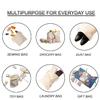 ecomuslinbags 3x5 inches Natural Cotton Double Drawstring Reusable Produce Muslin Bags  Multipurpose Drawstring Storage Pouch for Everyday Use (Pack Of 100) view 2