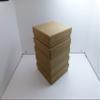 25 Qty - Natural-Kraft Cotton Filled Gift Boxes - Size 3 1/2" x 3 1/2" x 7/8" - USA Made - Holidays/Birthdays/Sales/ Storage/Display/Travel - N'icePackaging view 2