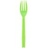 Nagao 200840 Disposable Fork, 6.3 inches (16 cm), Green, Individually Packaged, Set of 100 view 1
