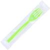 Nagao 200840 Disposable Fork, 6.3 inches (16 cm), Green, Individually Packaged, Set of 100 view 2