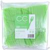 Nagao 200840 Disposable Fork, 6.3 inches (16 cm), Green, Individually Packaged, Set of 100 view 3