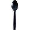 Nagao 200818 Disposable Spoons, 6.3 inches (16 cm), Black, Individually Packaged, Set of 100 view 1
