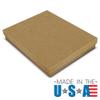 Brown Kraft Cotton Filled Jewelry Gift Packaging Boxes ~ Case of 50 (7" x 5-5/8" x 1"H) view 2