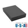 Matte Black Cotton Filled Jewelry Gift Boxes ~ Pack of 100 (5-3/8" x 3-7/8" x 1" H) view 2