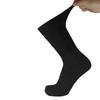 12 Pairs of Premium Cotton Loose Top Diabetic Neuropathy Crew Socks (9-11, Black) view 3