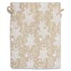 12-Pack 12x16 Reusable Jute Burlap Canvas Gift Bags w. Drawstrings (White Stars, X-Large) - for Presents, Party Favors, Retail, Samples by TheDisplayGuys view 4
