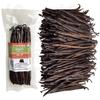 25 Organic Madagascar Vanilla Beans Grade B. Certified USDA Organic. 5"-7" Bulk by FITNCLEAN VANILLA| Bourbon Whole NON-GMO PODS.