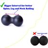 Peanut Massage Ball Roller Double Lacrosse Ball Acupoint Myofascial Release Muscle Knot Relaxer Mobility Trigger Point for Physical Therapy Self Deep Tissue Manual Massager Equipment Tool Set view 3