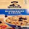 Quaker Instant Oatmeal, Blueberries & Cream, Pack of 2 view 1