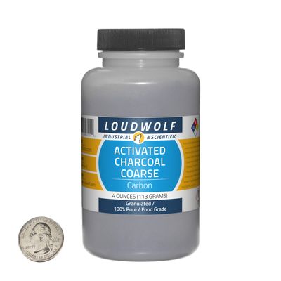 Activated Charcoal / 4 Ounce Bottle / 100% Pure Food Grade/Granulated