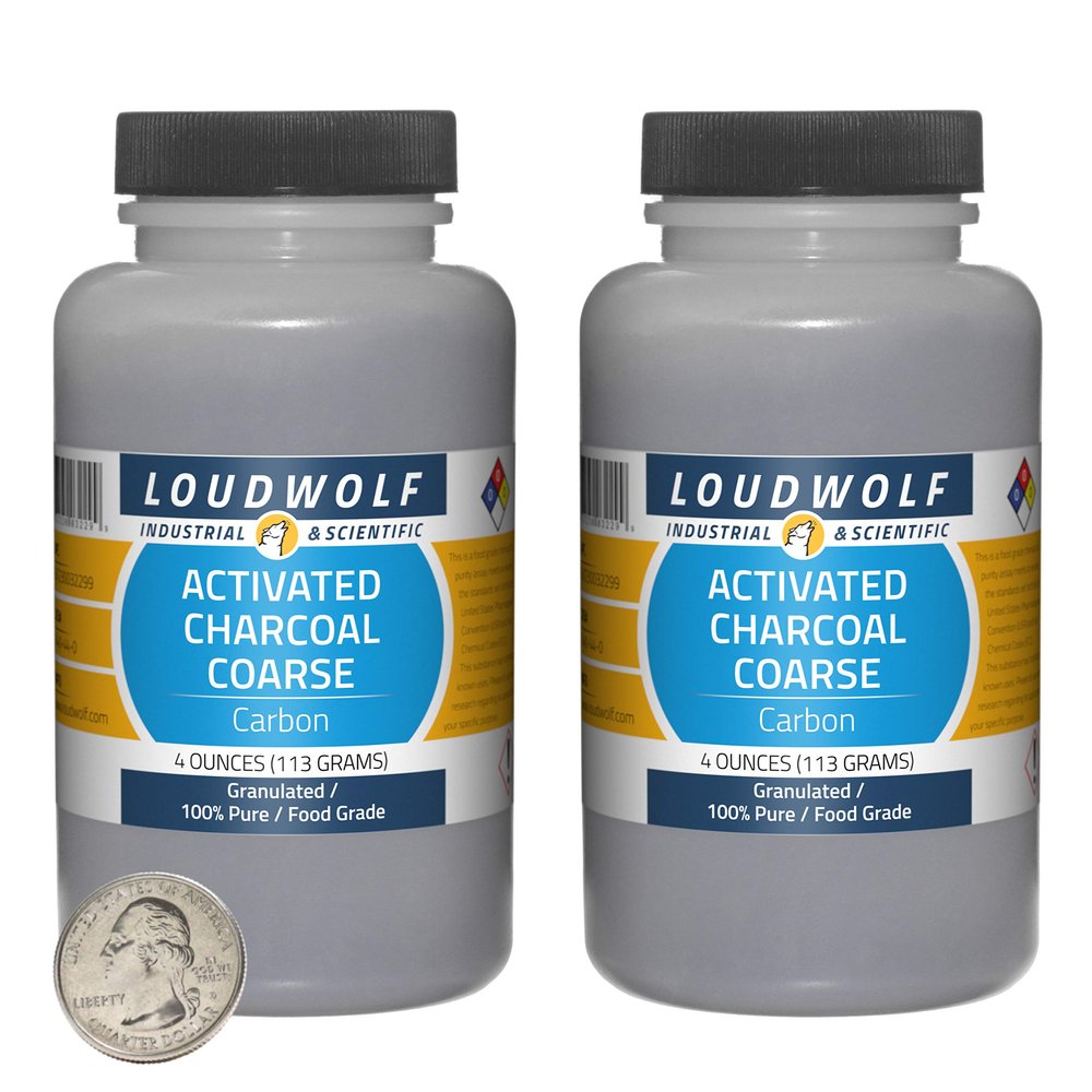 Activated Charcoal / 8 Ounces / 2 Bottles / 100% Pure Food Grade/Granulated