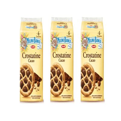3 X Mulino Bianco Cake Crostatina cioccolato biscotti cacao 6pz