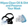 Carex CPAP Mask Wipes - 62 Count of Citrus Scented CPAP Wipes for CPAP Masks view 2