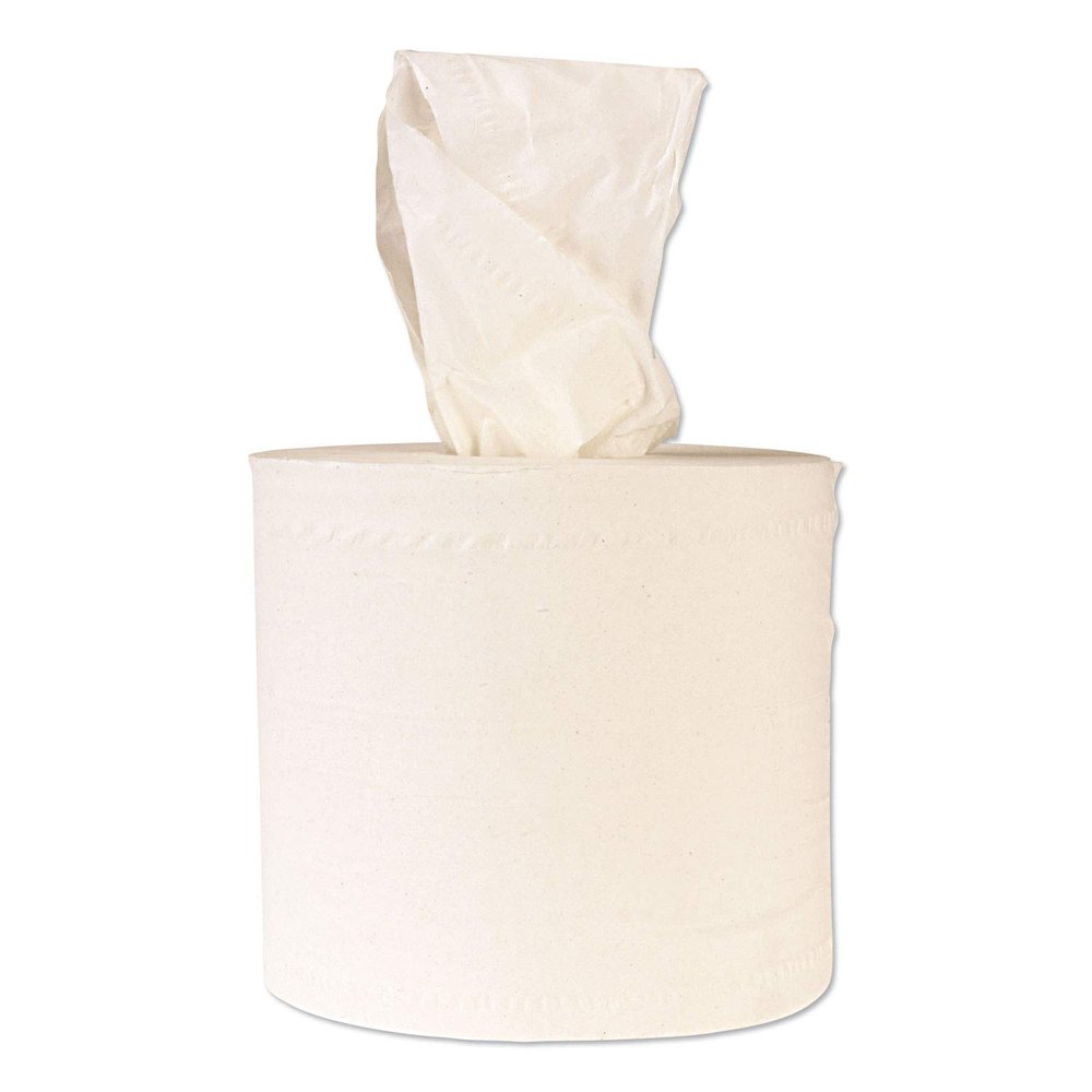 Windsoft WIN1420 Center-flow Perforated Paper Towel Roll, 8 X 13.5, White, 6 Rolls/carton