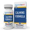 Superior Source Calming Formula, L-Theanine, Melatonin, Under The Tongue Quick Dissolve MicroLingual Tablets, 60 Ct, 5-HTP for Enhanced Serotonin Conversion, Sleep Support, Non-GMO view 1