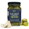 Green Jay Gourmet Blue Cheese Stuffed Olives  Cheese Stuffed Green Olives for Cocktail Garnish & Cheese Board  Dirty Martini Olives  Gourmet Olives  All Natural  Large  16 Ounces view 1