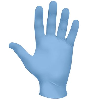 SHOWA 7502PF Sustainable EBT Latex-Free, Powder-Free, Nitrile Disposable Single Use Safety Gloves, 2.5 Mil, 9.5" Length, X-Small (1 Box/200 Gloves)