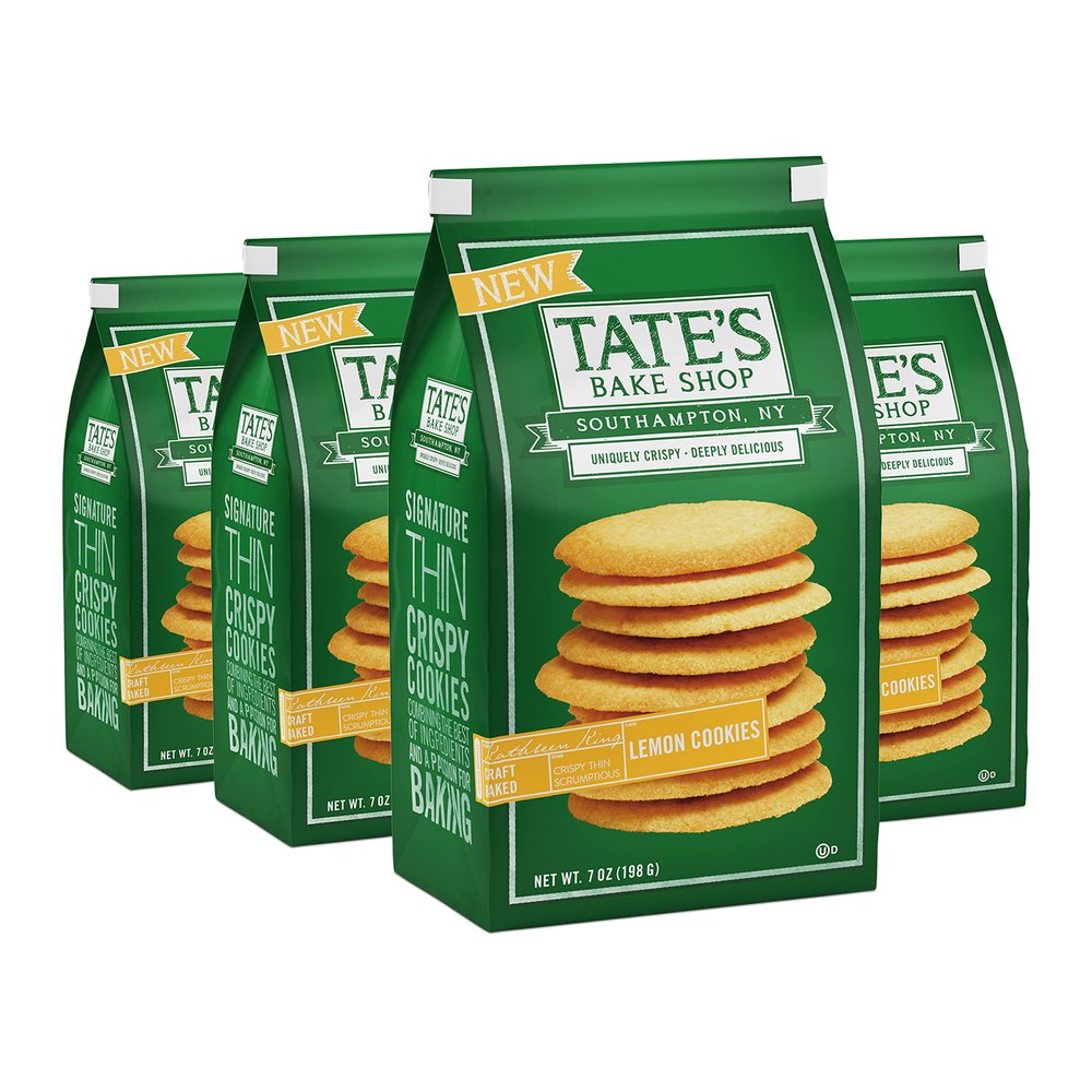 Tate's Bake Shop Lemon Cookies, 4-7 oz Bags