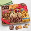A Gift Inside With Sympathy Chocolate Caramel and Crunch Grand Gift Basket with Snacks, Ghirardelli and Chocolate-Covered Nuts view 3