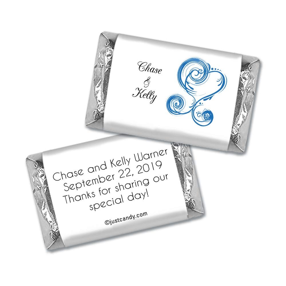 Candy Wedding Favors for Guests 75ct Personalized Miniatures Chocolate (75 Count) Bridal Shower Favors for Guests