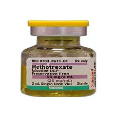 METHOTREXATE PF (SINGLE USE) 50 MG/2 ML VIAL