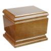 Gregspol Ltd BEAUTIFUL SOLID WOOD CASKET FUNERAL ASHES URN FOR ADULT HUMAN URN (WU48) (Plain) view 1